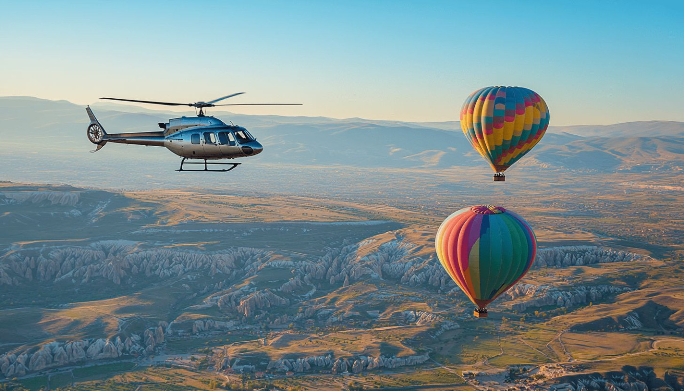 Comparaison des expériences de vol : hélicoptère contre montgolfière